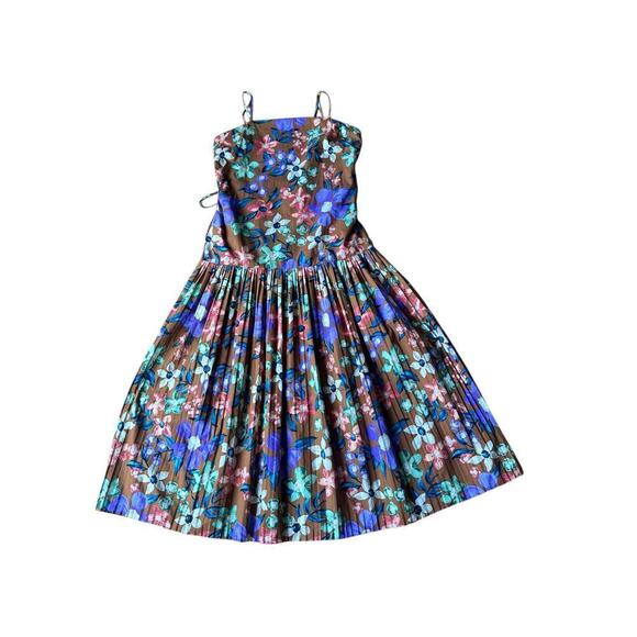 Current Air Pleated Floral Maxi NWT The Camille Size Large - Picture 8 of 11